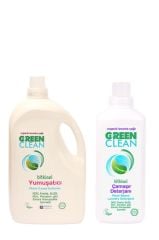U Green Clean Çamaşır Deterjanı 1000 ml ve Yumuşatıcı 2,75 lt Set