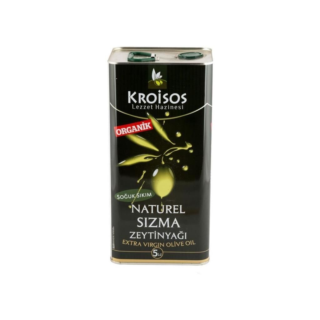 Kroisos Sıkım Naturel Sızma Zeytinyağı 5 Lt