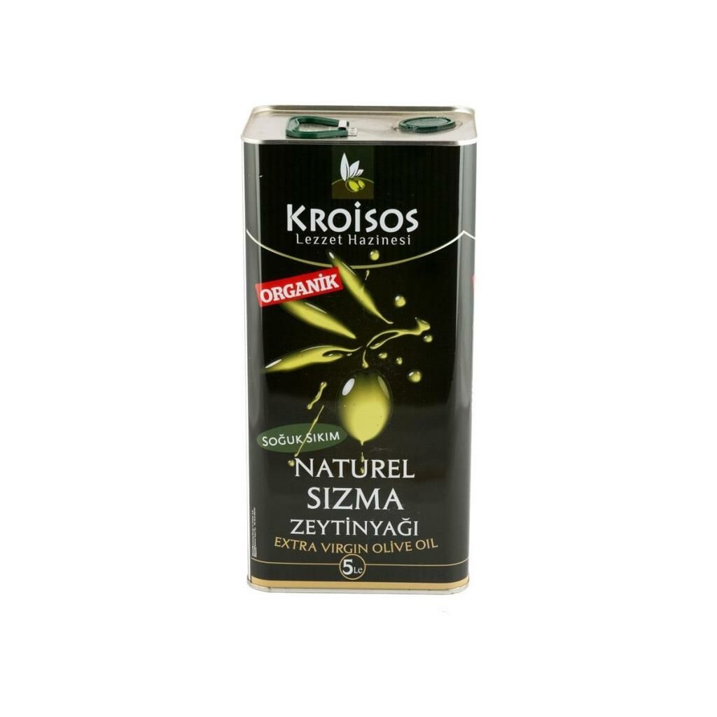 Kroisos Sıkım Organik Naturel Sızma Zeytinyağı 5 Lt