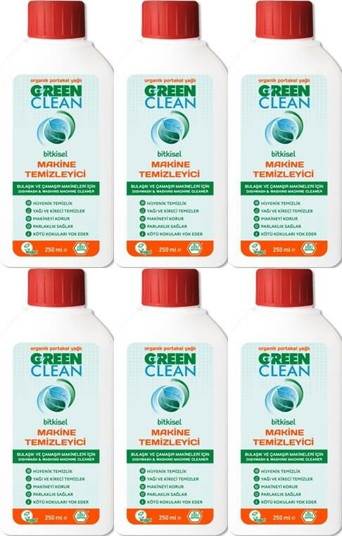 U Green Clean Organik Portakal Yağlı Makine Temizleyicisi 250 ml-6 adet
