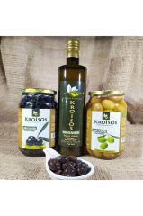 Kroisos Organik Zeytin Hediye Paketi