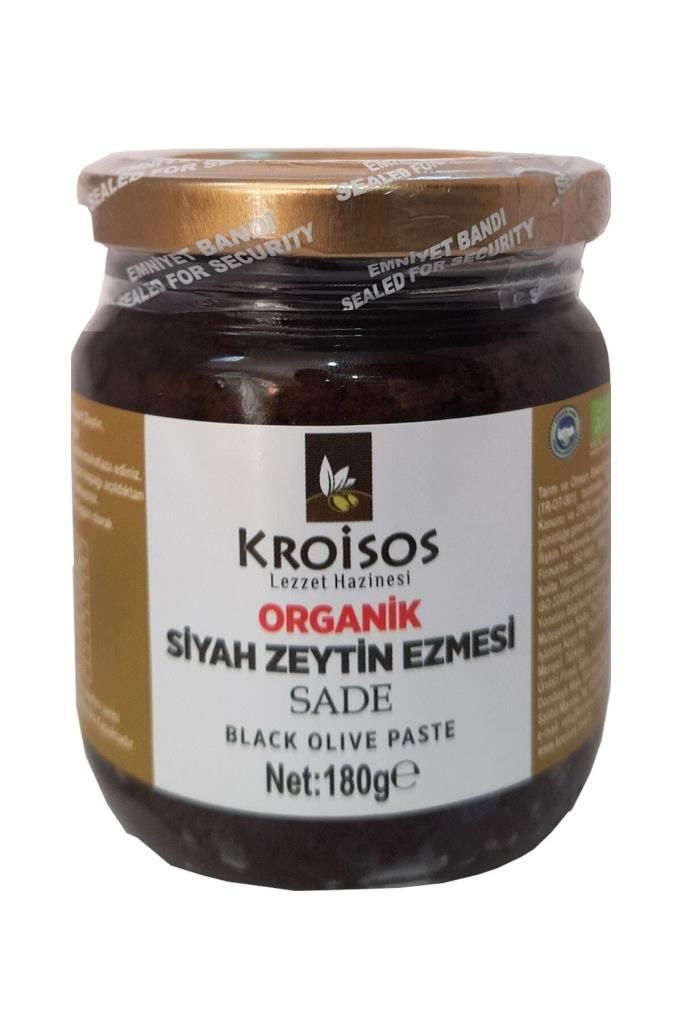 Kroisos Organik Siyah Zeytin Ezmesi 180 Gr