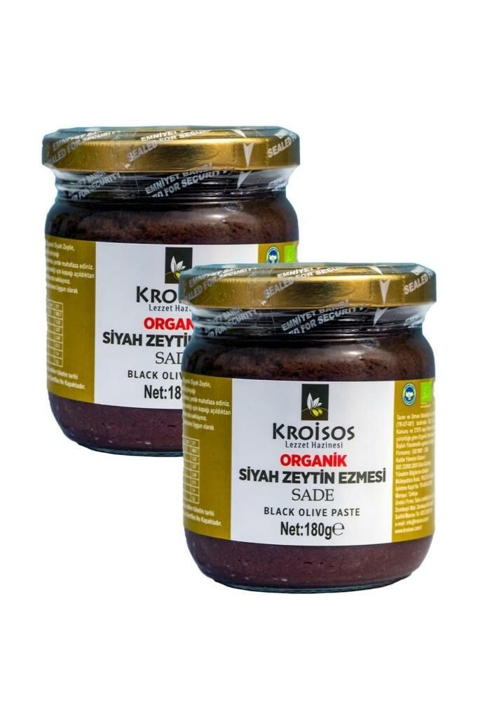 Kroisos Organik Siyah Zeytin Ezmesi 2 X 180 Gr