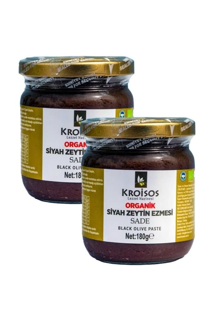 Kroisos Organik Siyah Zeytin Ezmesi 2 X 180 Gr