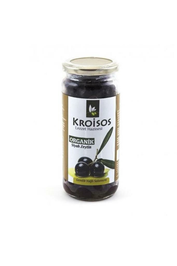 Kroisos Organik Siyah Zeytin Gemlik Yağlı Salamura 310 g