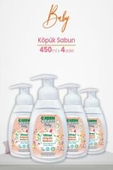 U Green Clean Baby Köpük Sabun Portakal Yağlı 450 ml x 4 Adet