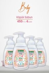 U Green Clean Baby Köpük Sabun Portakal Yağlı 450 ml x 4 Adet