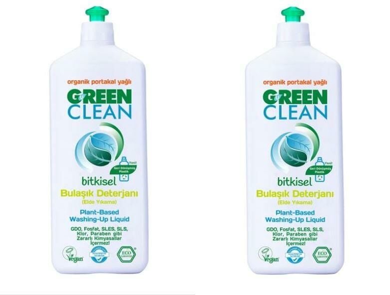 U Green Clean Bitkisel Bulaşık Deterjanı 730 Ml X 2 ADET