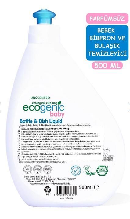 Ecogenic Bulaşık Temizleyici (organik Portakal Yağlı) 500ml