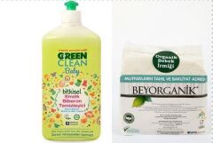 Beyorganik Bebek İrmiği 350 gr+ U Green Clean Emzik Biberon Temizleyici 500 ml