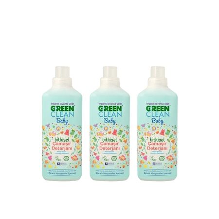 U Green Clean Baby Bitkisel Çamaşır Deterjanı 3 ADET