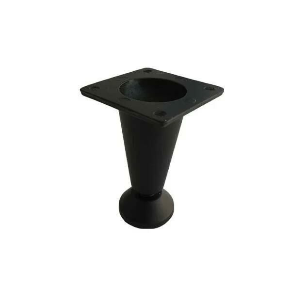 Metal Konik Ayak 08 cm Mat Siyah