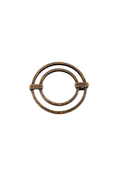 Metax İkili Halka Kulp 064 mm Antik Sarı