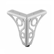 Lazer Metal Ayak Desenli Krom 10 cm