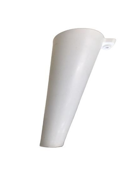 Mobilya Ayağı Konik Açılı Ayak 20 cm Beyaz Mesir