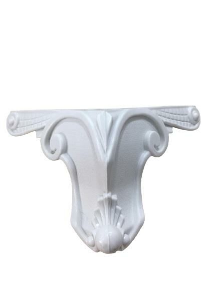 Oymalı Ayak 12 cm Beyaz