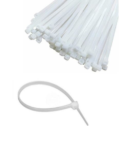 Plastik Kelepçe 4.0x300 Beyaz -100 Adet