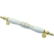 Eko Desenli Polimer 128 mm Kulp Altın-Beyaz