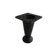Metal Konik Ayak 05 cm Mat Siyah
