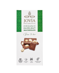 Jovia Organik Sütlü Çikolata - Fındıklı ( 85 g )
