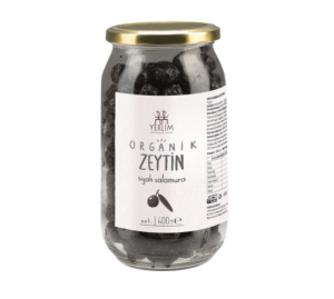 Yerlim Organik Zeytin - Salamura Siyah ( 600 g )