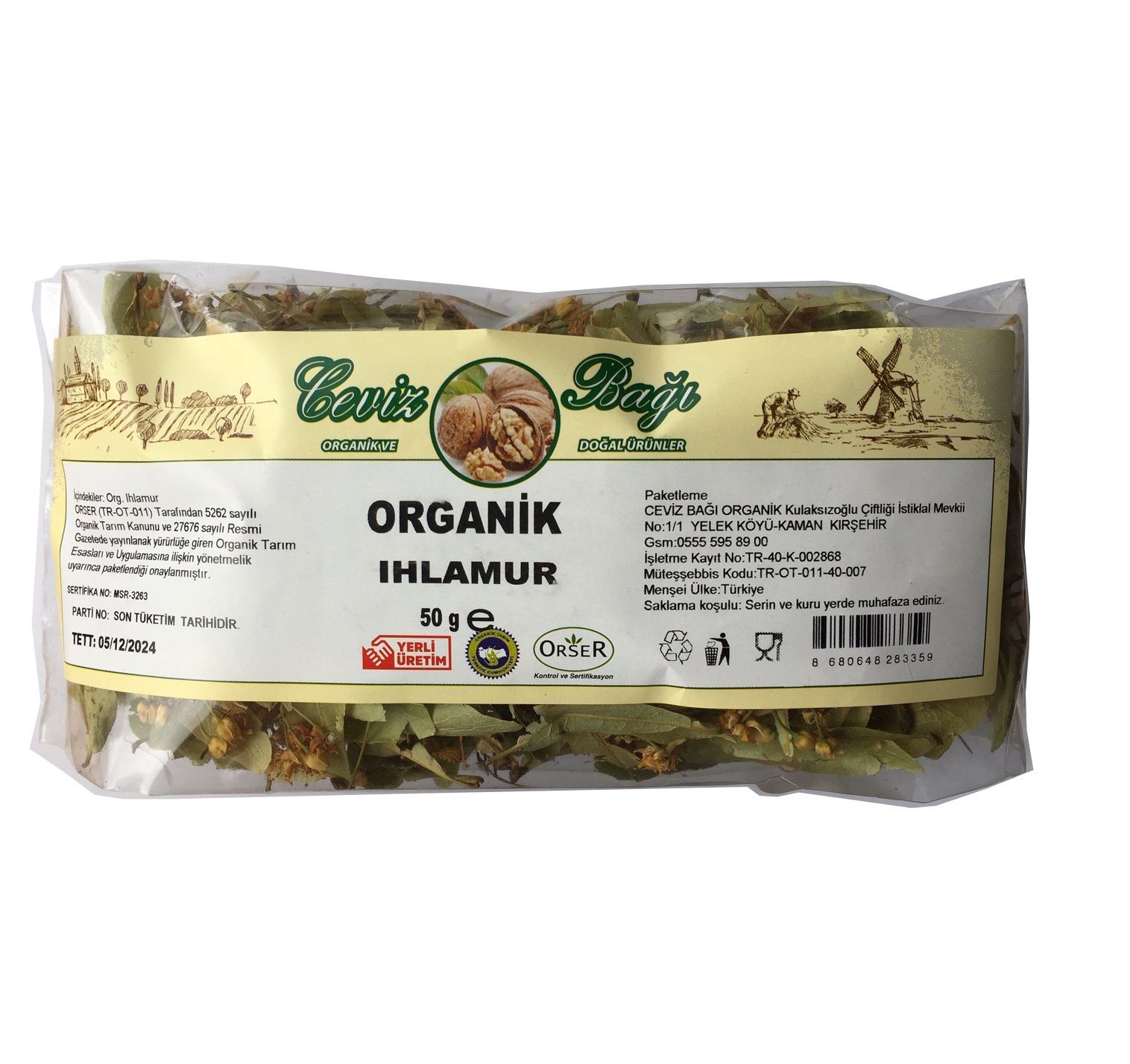 Ceviz Bağı Organik Ihlamur ( 50 g )