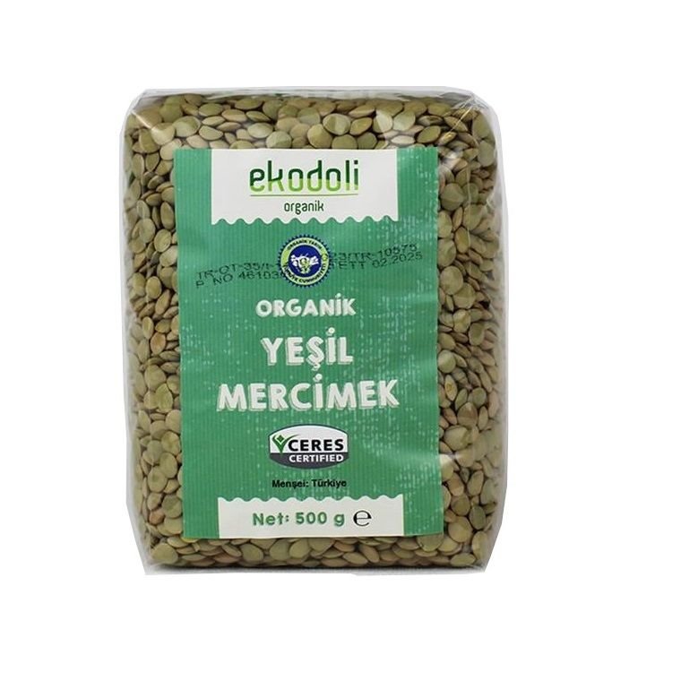 Ekodoli Organik Yeşil Mercimek ( 500 g )