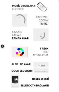 SK - 160 Elektrikli Şömine (Isıtmalı)