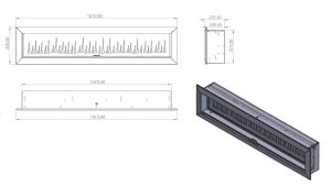 SC - 180 Elektrikli Şömine (Isıtmasız)