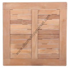 Teak Masa Tablası 70X70