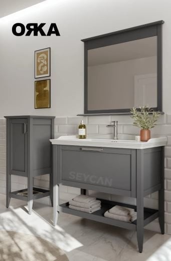 Orka Bastle 100 cm Asma Banyo Dolabı