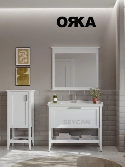 Orka Bastle 100 cm Asma Banyo Dolabı