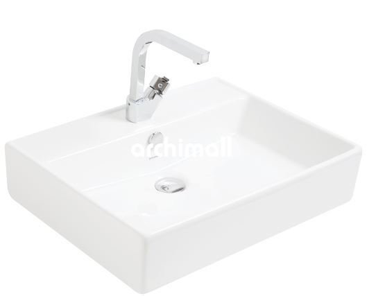 Kastra 60x46cm Tezgahüstü Lavabo Mat Beyaz