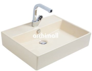 Kastra 60x46cm Tezgahüstü Lavabo Vanilya