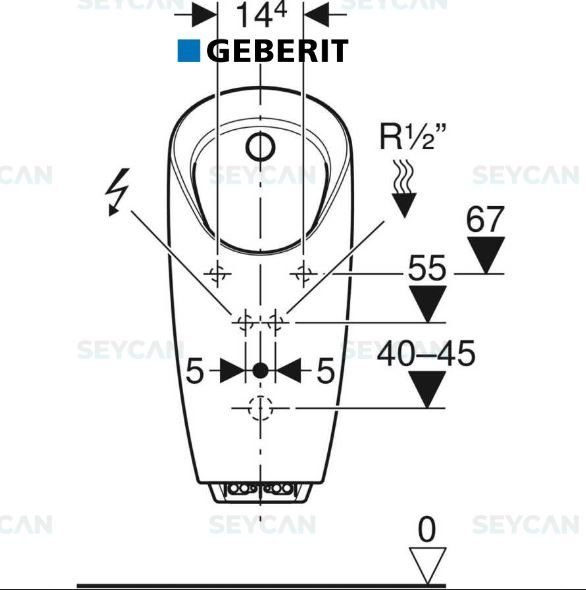Geberit Preda Fotorselli Elektrikli Pisuvar