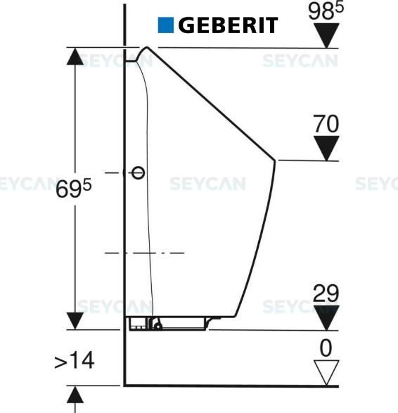 Geberit Preda Fotorselli Elektrikli Pisuvar