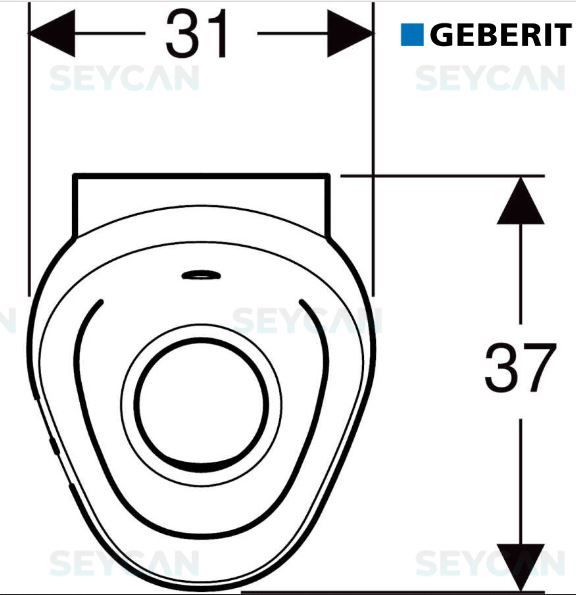 Geberit Preda Fotorselli Elektrikli Pisuvar