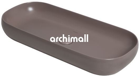 Niv 85x37cm Tezgahüstü Lavabo Mat Latte