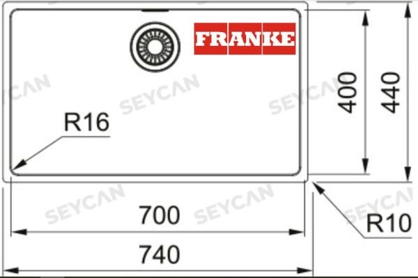 Franke Maris Mrx 110-70 Inox Mutfak Evyesi̇