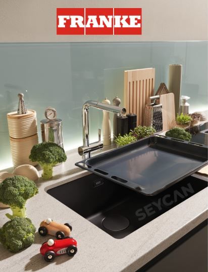 Franke Maris Mrg 110-52 Nero Grani̇t Mutfak Evyesi̇