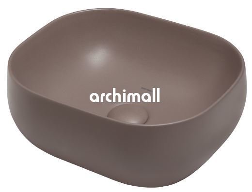 Niv 42x37cm Tezgahüstü Lavabo Mat Latte