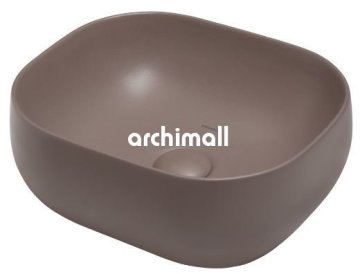 Niv 42x37cm Tezgahüstü Lavabo Mat Latte