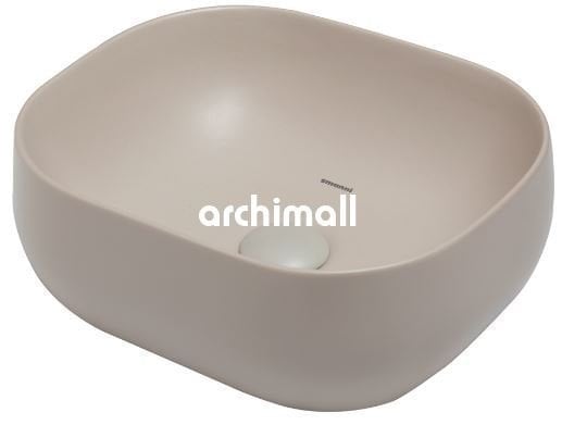 Niv 42x37cm Tezgahüstü Lavabo Mat Sahra