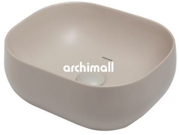 Niv 42x37cm Tezgahüstü Lavabo Mat Sahra