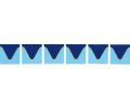 SERAPOOL PORCELAIN MOSAIC BORDER(WAVE) COBALT-BLUE 5X5 80151