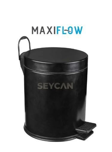 Maxiflow 3 LT Siyah Pedallı Çöp Kovası