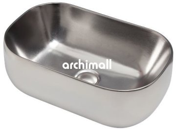 NivXH 58x37cm Tezgahüstü Lavabo Mat Platin