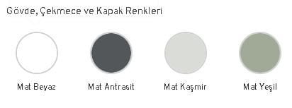 Orka Bari 100 Asma Banyo Dolabı Çanak Lavabolu