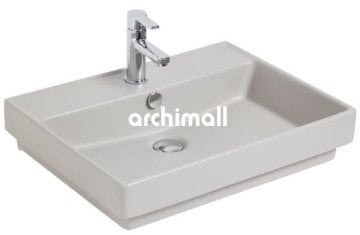 KastraGM 60x46cm Gömme Lavabo Mat Gri