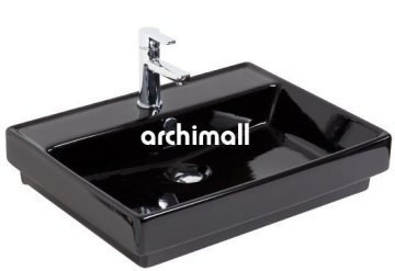 KastraGM 60x46cm Gömme Lavabo Siyah